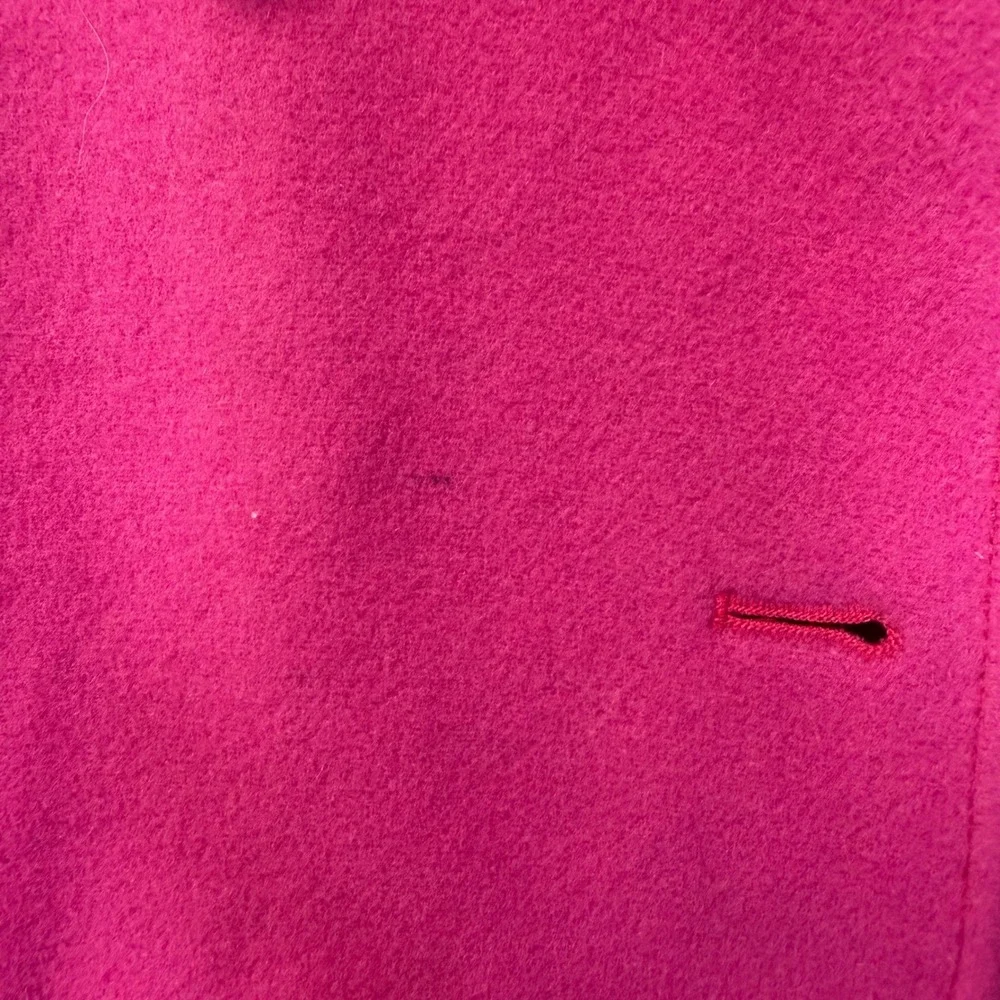 The Works Saks Fifth Avenue Pink Wool Cashmere Blend Button Front Jacket Size 8 - Picture 3 of 7